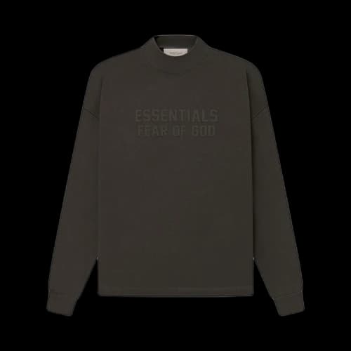Fear of God Essentials Relaxed Crewneck 'Off Black'