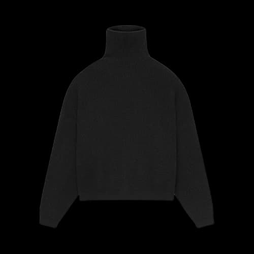 Fear of God Essentials Waffle Turtleneck Pullover Black
