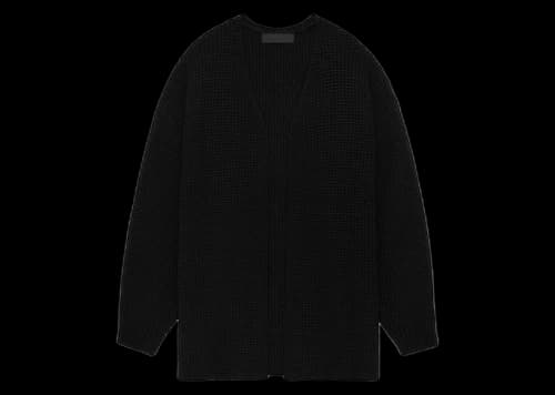 Fear of God Essentials Womens Knit Long Cardigan Black