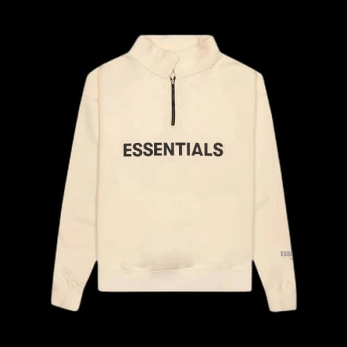Fear of God Essentials Mockneck Half Zip 'Buttercream'