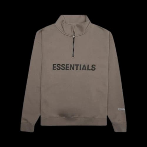 Fear of God Essentials Mockneck Half Zip 'Taupe'