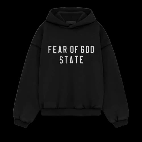 Fear of God Essentials Heavy Fleece Hoodie Black