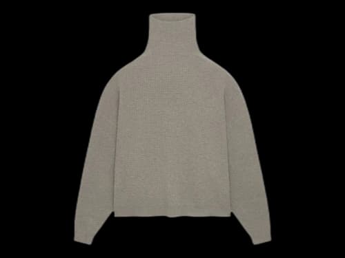 Fear of God Essentials Waffle Turtleneck Heather Gray