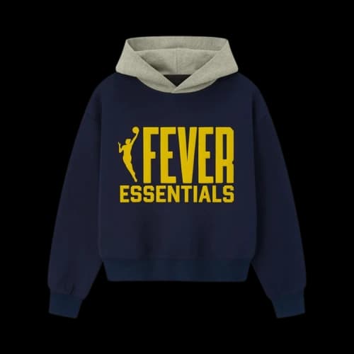 Fear of God Essentials Fever Classic Hoodie 'Midnight Navy/ Concrete Heather'