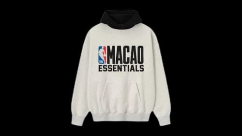 Fear of God Essentials NBA Macao Sport Hoodie Light Heather/Black