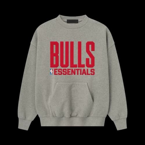 Fear of God Essentials Bulls Sport Crewneck Concrete Heather