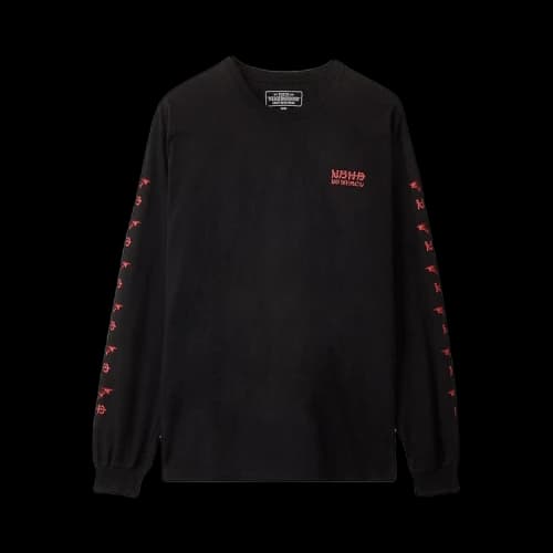 Neighborhood No Mercy-2 Long-Sleeve Tee 'Black/Red'