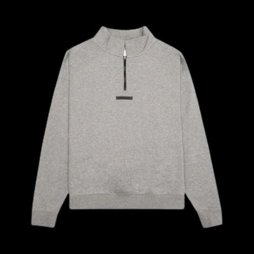 Fear of God Essentials Mockneck Half Zip 'Oatmeal'