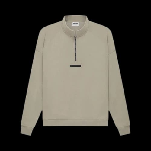 Fear of God Essentials Mockneck Half Zip 'Moss'