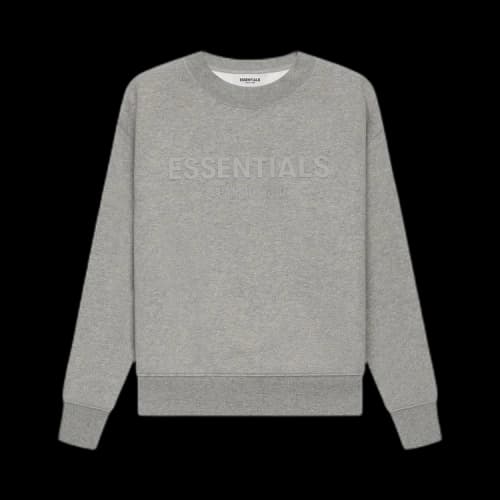 Fear of God Essentials Kids Pull-Over Crewneck 'Dark Heather Oatmeal'