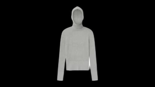 Fear of God Essentials Womens Waffle Long Sleeve Hoodie Concrete Heather