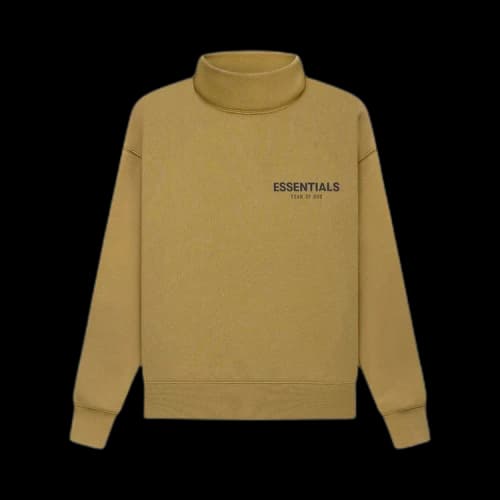 Fear of God Essentials Kids Pullover Mockneck 'Amber'