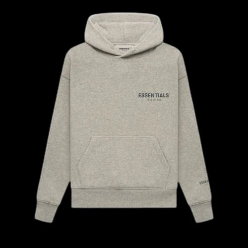 Fear of God Essentials Kids Pullover Hoodie 'Dark Heather Oatmeal'