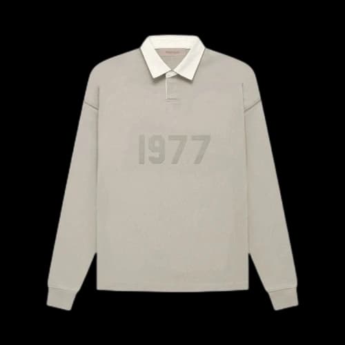 Fear of God Essentials Henley Rugby 'Smoke'