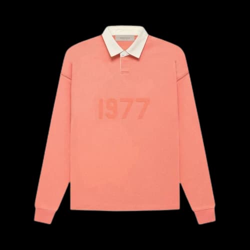 Fear of God Essentials Henley Rugby 'Coral'