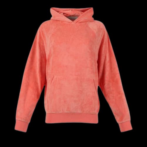 Fear of God Essentials Velour Hoodie 'Coral'
