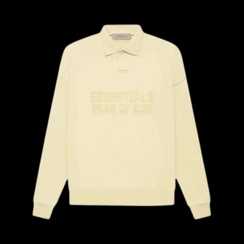 Fear of God Essentials Long-Sleeve Polo 'Canary'