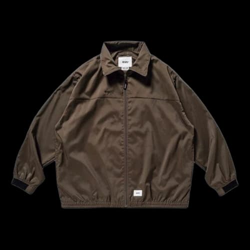 WTAPS Academy Zipper Long Sleeves Jacket Brown