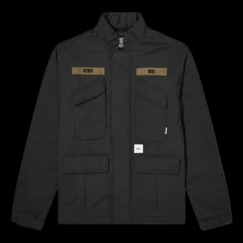 WTAPS Multiple Pockets Stand Collar Cargo Jacket Black