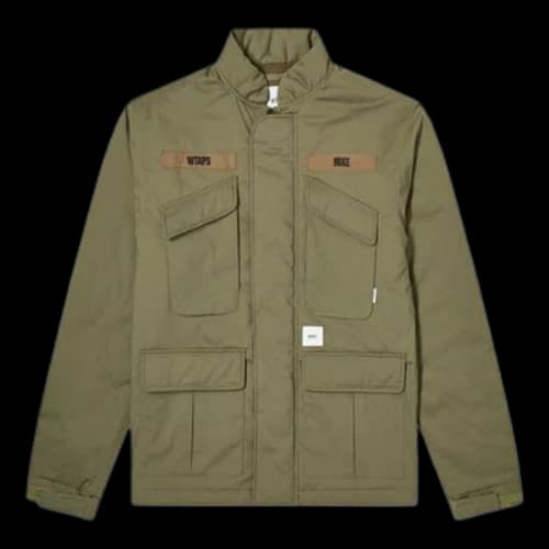 WTAPS Multiple Pockets Stand Collar Cargo Jacket Unisex Brown