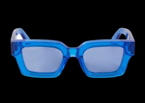 OFF-WHITE Sunglasses Virgil Rectangular Frame Transparent Blue/Blue (OERI008C99PLA0024545)