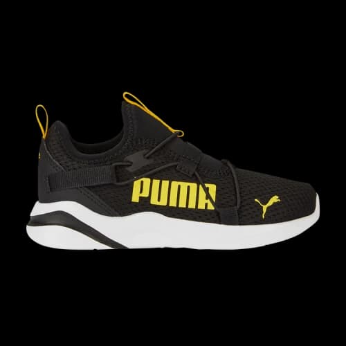 PUMA SoftRide Rift Pop Little Kid 'Black Pelé Yellow'