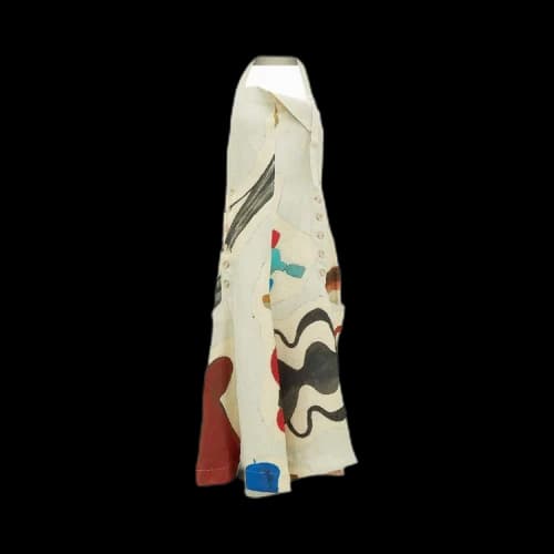 Jacquemus La Robe Tablier Print Midi Dress 'Ceramic'