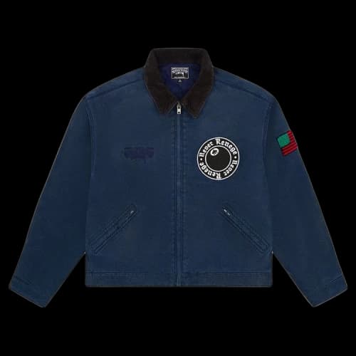 Denim Tears x Stussy Never Renege Canvas Work Jacket 'Blue'