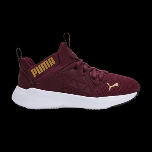 Puma Soft Enzo NXT Little Kid 'Aubergine Team Gold'