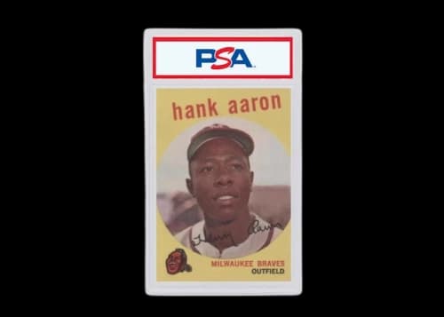 1959 Topps 380 Hank Aaron (PSA or BGS Graded)