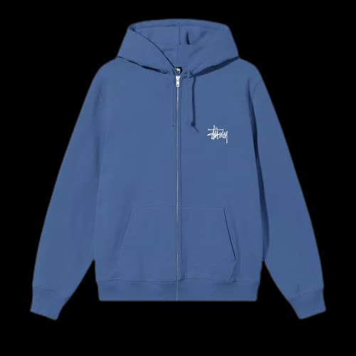 Stussy Basic Zip Hoodie 'Midnight'