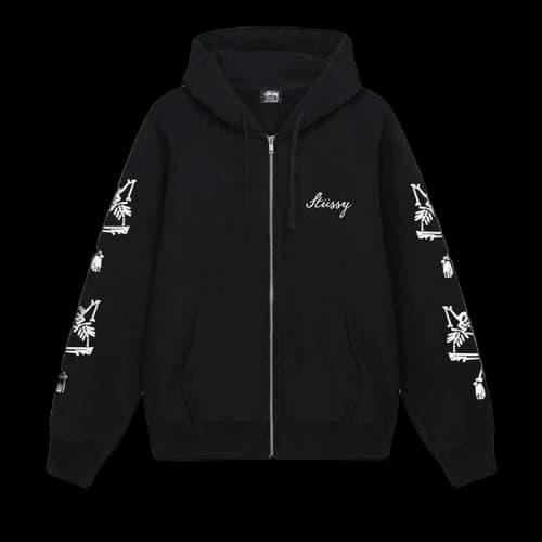 Stussy Paradise Lost Zip Hoodie 'Black'