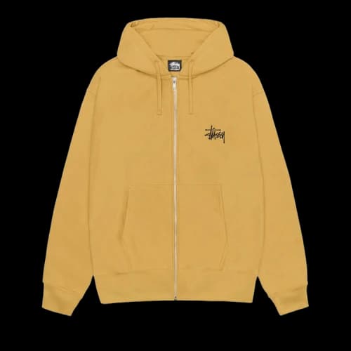 Stussy Basic Zip Hood 'Curry'
