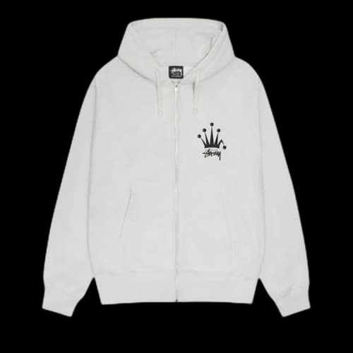Stussy Regal Crown Zip Hoodie 'Fog'