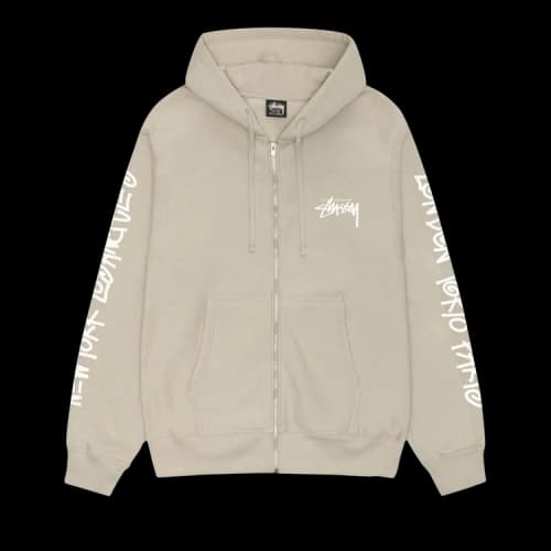 Stussy Big Cities Zip Hoodie 'Khaki'