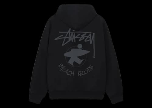 Stussy Beach Roots Zip Hoodie Black