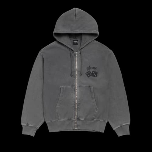 Stussy Stock Link Pigment Dyed Zip Hood 'Black'