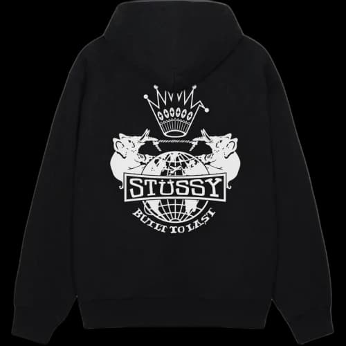 Stussy Built To Last Zip Hoodie Slate