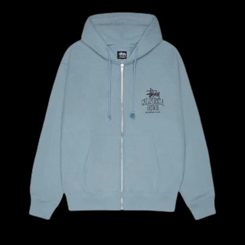 Stussy Cali Grown Zip Hoodie 'Slate'