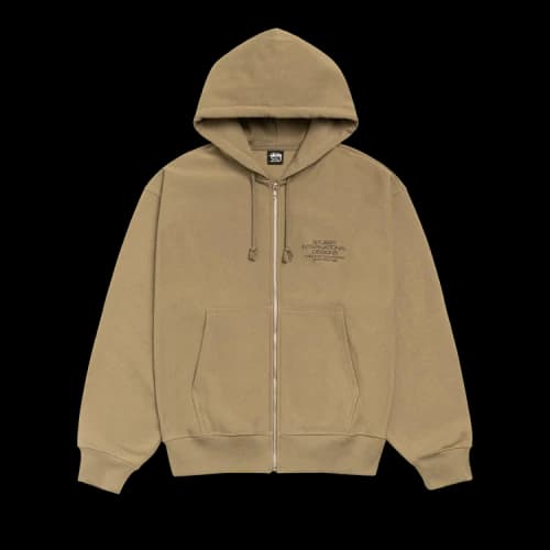 Stussy International Designs Zip Hoodie 'Army'