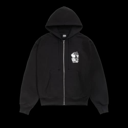 Stussy Tall Dice Zip Hoodie 'Black'