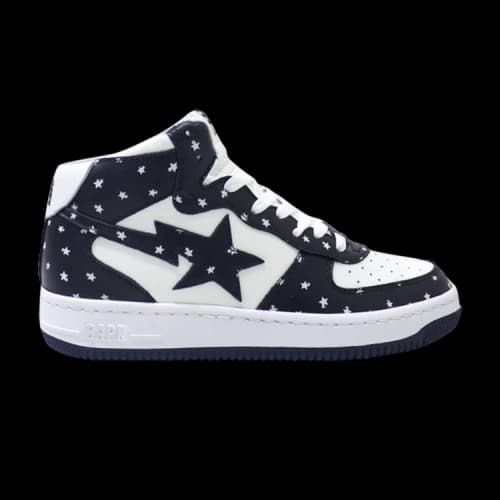 Bapesta Mid 'Navy Stars'