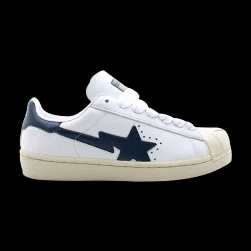 BAPE Skullsta FS-004 Low 'White Navy'