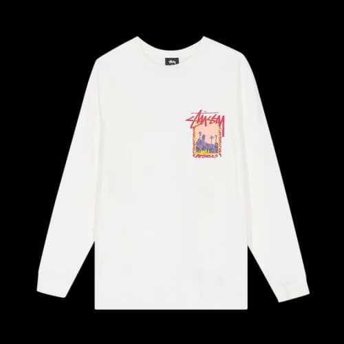 Stussy Palm Desert Pigment Dyed Long-Sleeve Tee 'Natural'