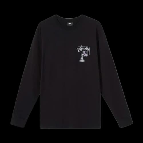 Stussy Hidden Pawn Long-Sleeve Tee 'Black'