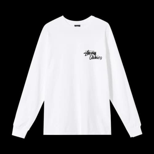 Stussy A Go-Go Long-Sleeve Tee 'White'