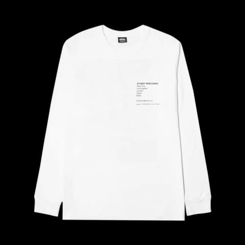 Stussy Modern Leaders Long-Sleeve Tee 'White'