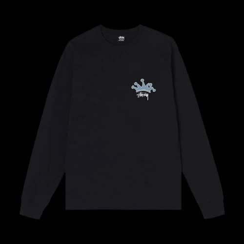 Stussy S Crown Long-Sleeve 'Black'