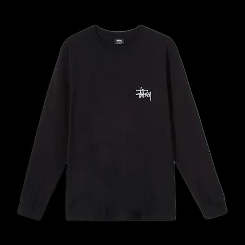 Stussy Basic Long-Sleeve Tee 'Black'