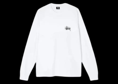 Stussy Basic Long Sleeve Tee White